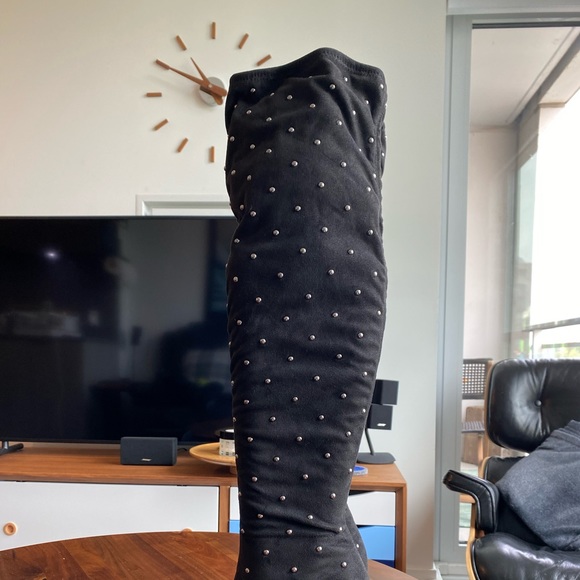 Jessica Simpson Studded Over-the-Knee Faux Suede Boot - Picture 4 of 14